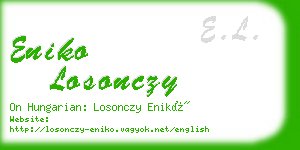 eniko losonczy business card